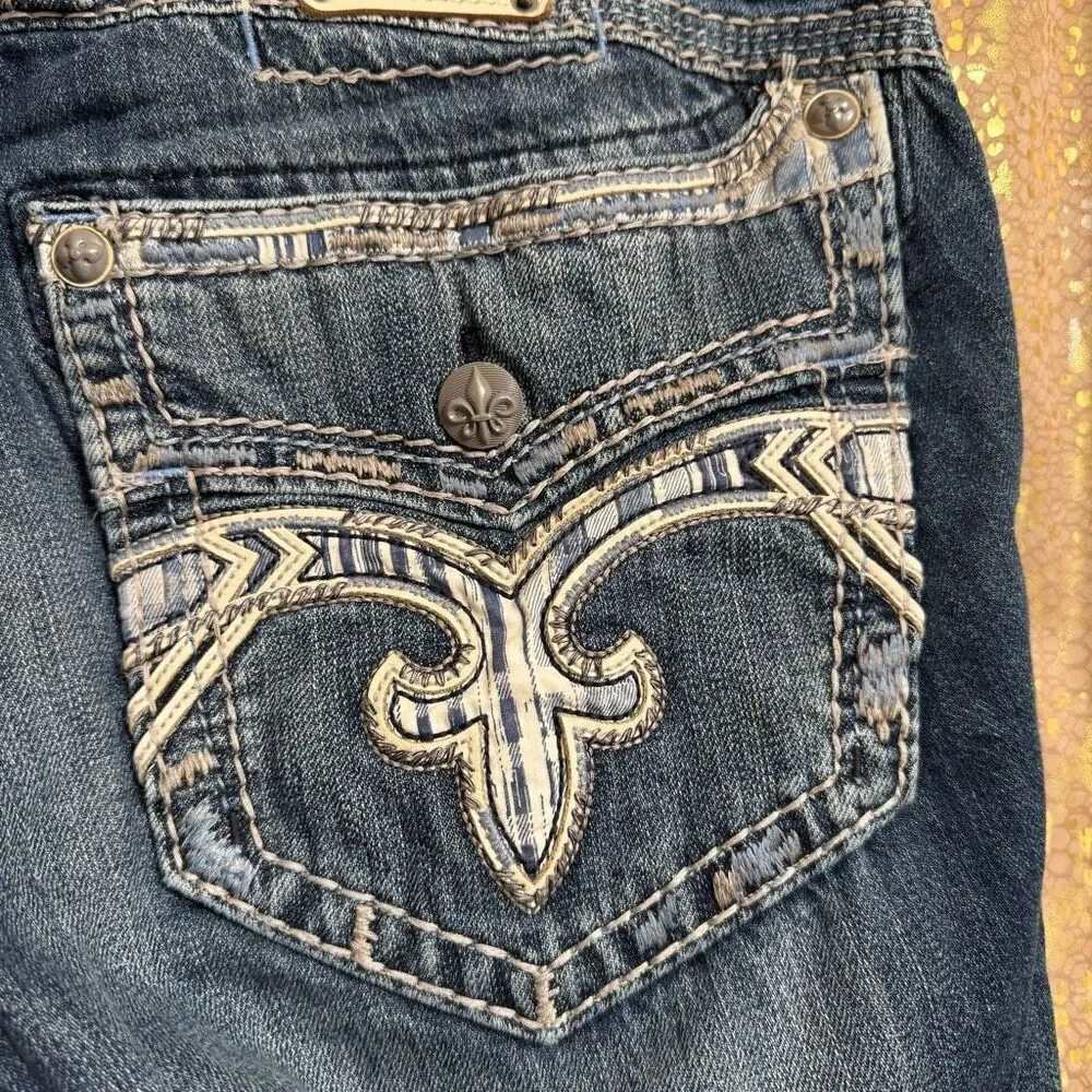 Rock Revival Men's Adriel SJ400 Slim Straight Jeans Size 38 - Picture 6 of 14